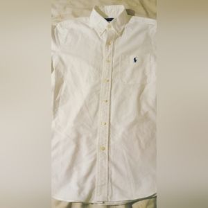 Polo Ralph Lauren short sleeve shirt classic with pony logo in White